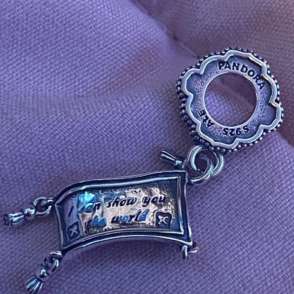 Pandora x Disney Aladdin Magic Carpet Ride Dangle Charm - Picture 3 of 3